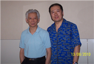 杨永康与著名指挥家、作曲家、中国合唱协会顾问肖白先生